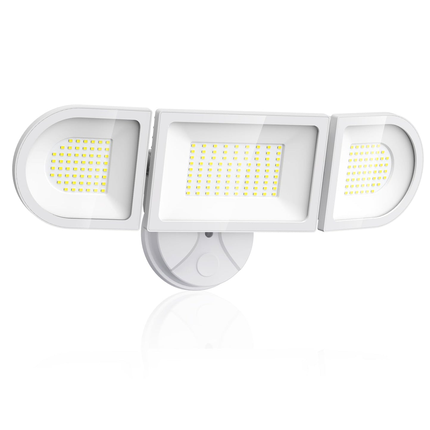 Olafus 130W Flood Lights Outdoor, 13000LM Super Bright LED Flood Light, IP65 Waterprooof Outdoor Flood Light Fixture, 3 Adjustable Heads, 6500K Exterior Security Lights for Yard, Garage, White
