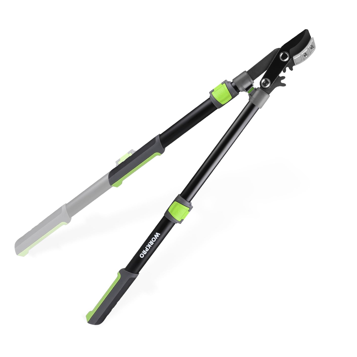WORKPRO Extendable Anvil Lopper for Gardening, 25-37" Branch Cutter with 1.6" Cutting Capacity, Heavy-Duty Pruning Shear Featuring Gear System for Tree Trimming, Handheld Garden Shear with Sharp Blade