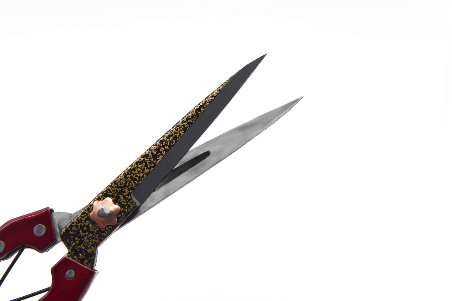 Grass Shear Sheep Shear Alpaca Shear - Coated Wear-Resistant Handle, Manganese Steel Double Blade, Strong Spring Suitable For Cattle And Sheep and Horse Hair Hand-Cut (Red 10.2 inches)