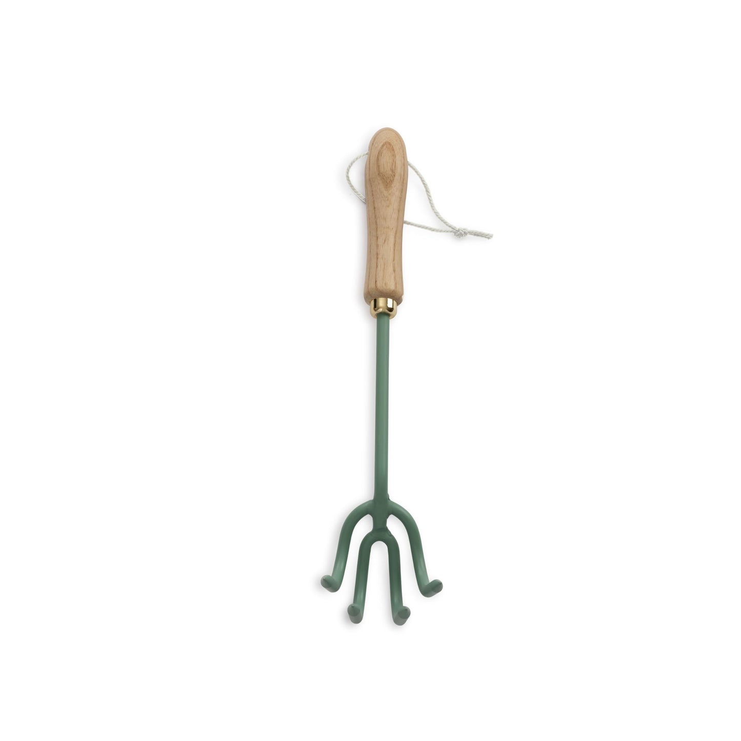 Barebones Cultivator - Weed Remover Tool - Garden Rake and Weeding Tool for Yard Work - Stainless Steel Cultivator for Raking Soil (Ash/Mint)