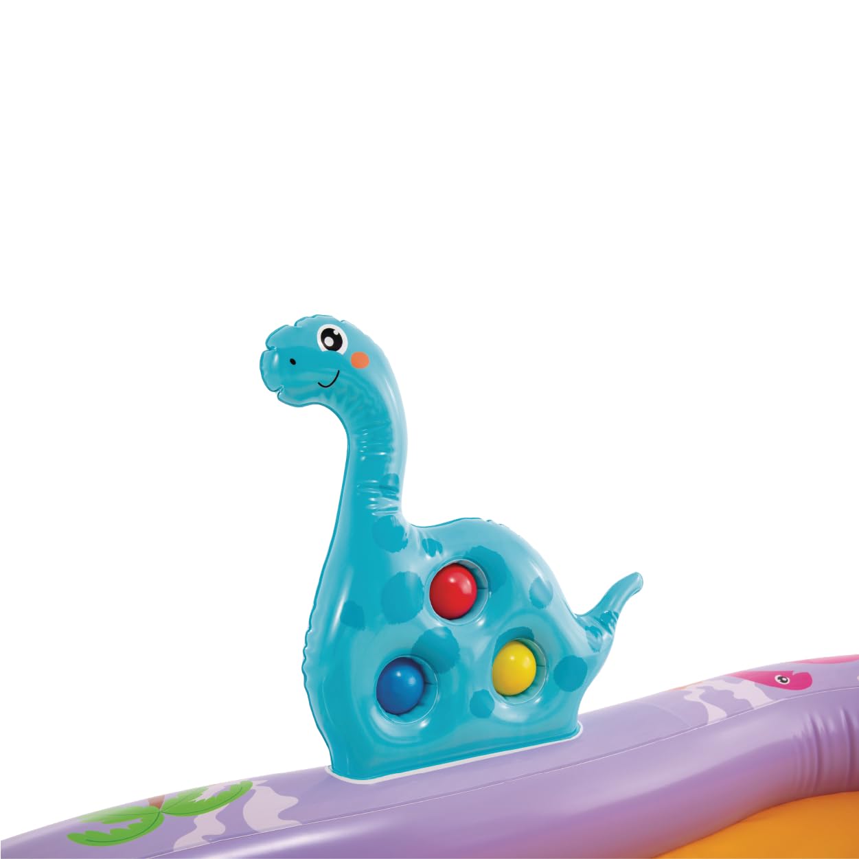INTEX Dino Park Inflatable Kiddie Pool: Inflatable Kids Pool with Water Sprayer and Slide – Splash Pad – 79" x 62" x 27" – Ages 3+
