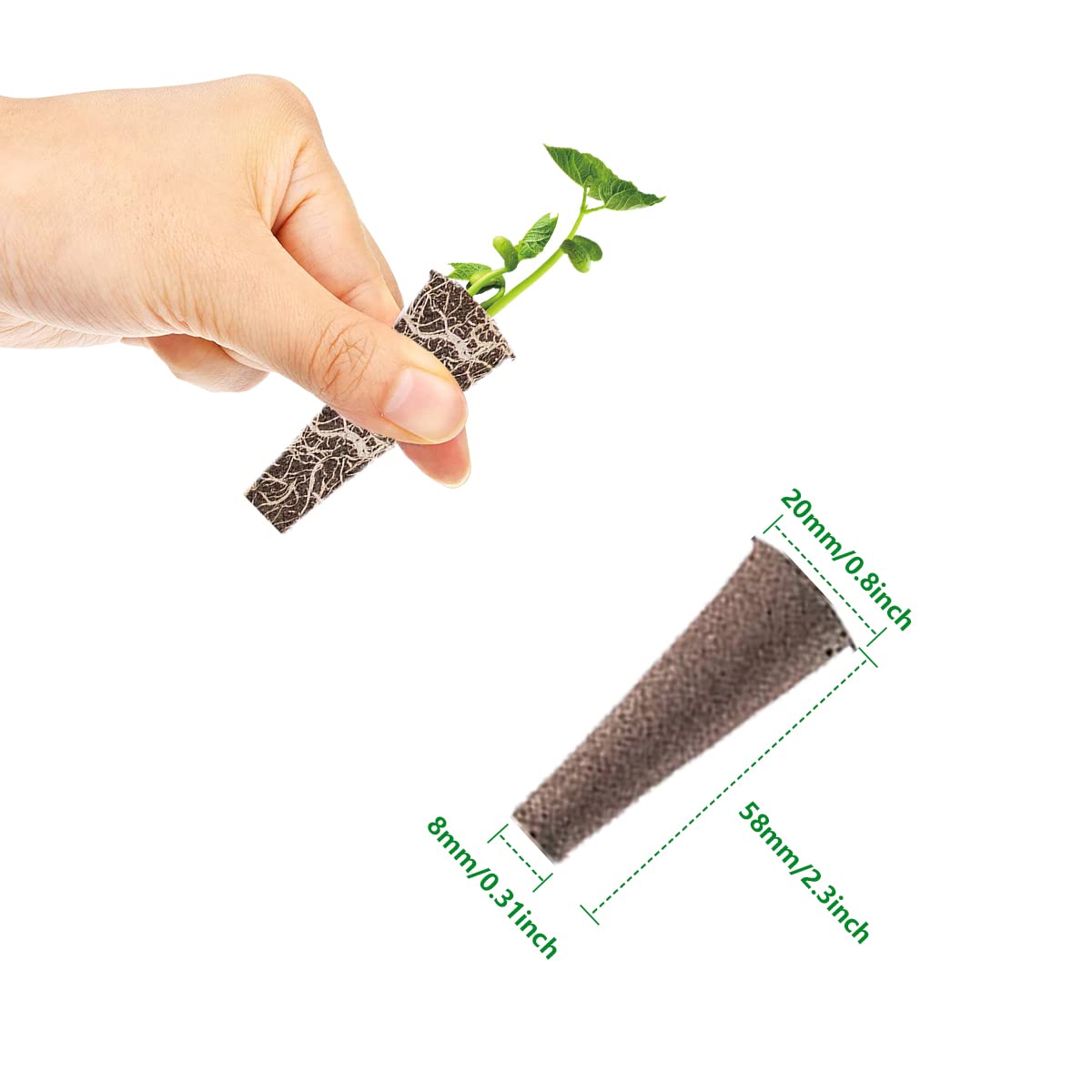 Grow Sponges, Starter Pods Compatible with Aero Garden,Refill Pods for Hydroponic Growing System (100pcs)