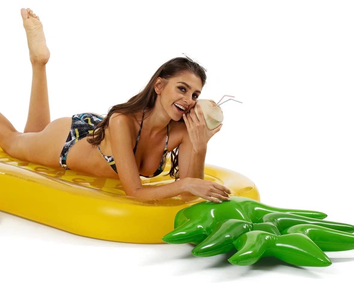 Inflatable Pool Floats for Kids and Adults, Large Water Inflatable Pineapple Pool Float for Swimming Pool