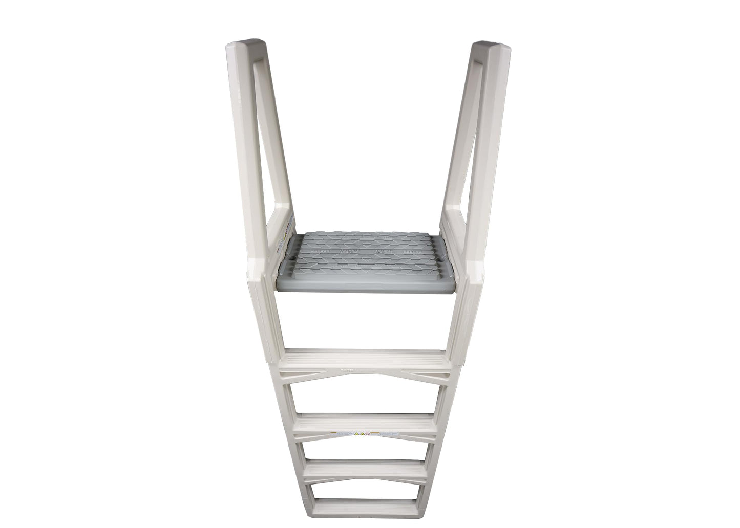 Confer Plastics 635-52X Sturdy Above Ground in-Pool Swimming Pool Ladder for Decks Adjustable from 46"-56"