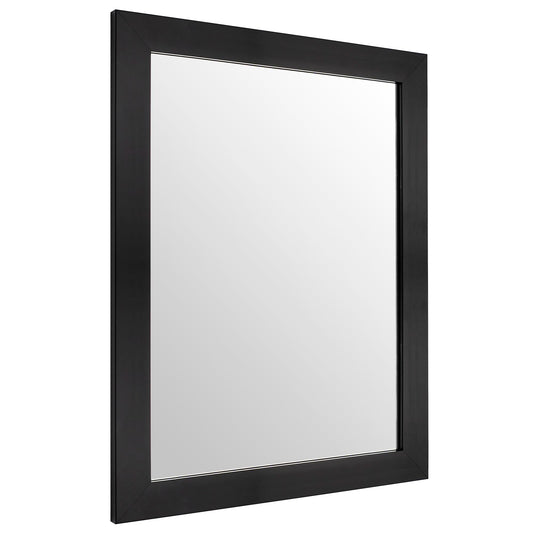Ruomeng Wall Mirror Rectangle Decorative Mirror 12" x 16" for Entryway, Bedroom, Living Room, Black