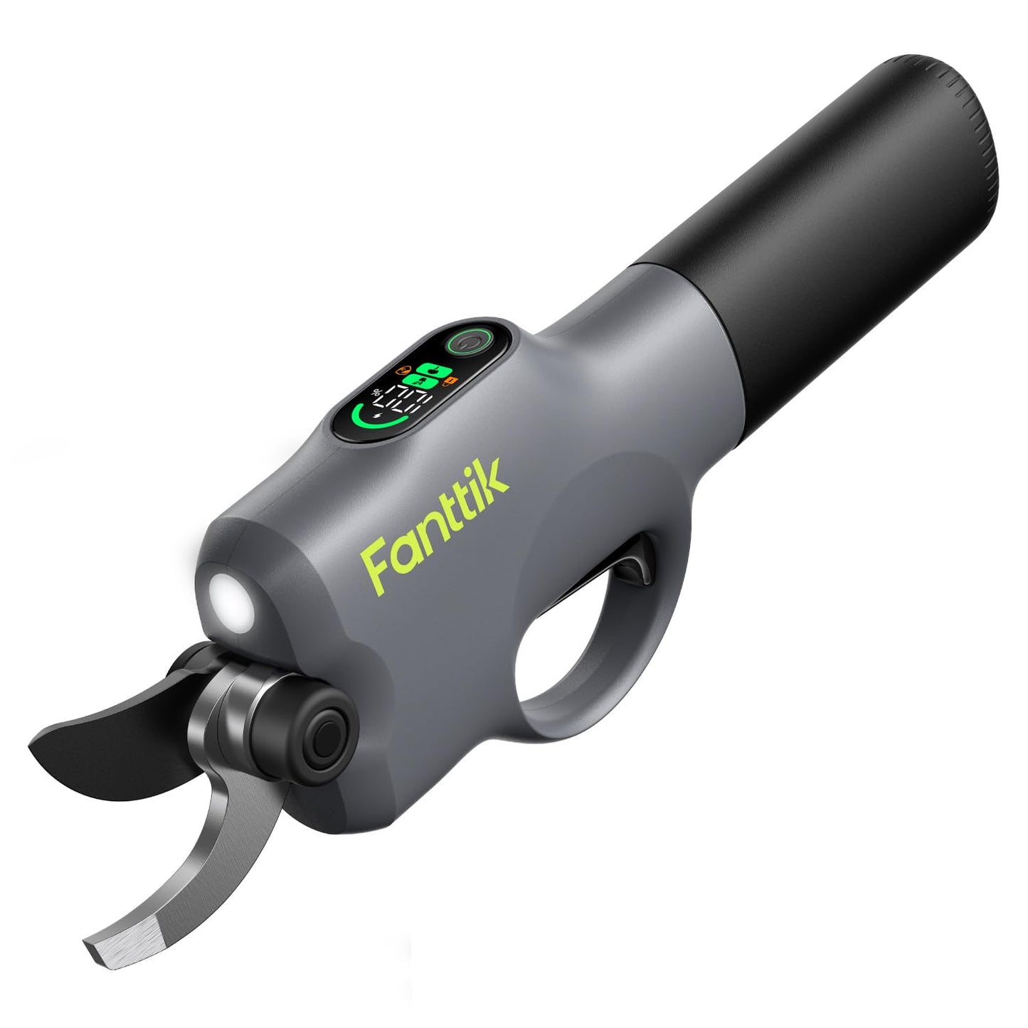 Fanttik Y10 Pro Cordless Electric Pruning Shears with Brushless Motor, LED Display, 4-Level Safety System, USB-C Fast Charging, SK5 Steel Blade for Branch Trimming