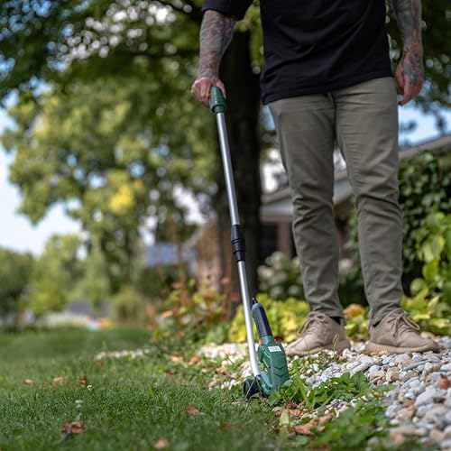 Scotts Outdoor Power Tools LSS10272PS 7.5-Volt Lithium-Ion Cordless Grass Shear/Shrub Trimmer with Wheeled Extension Handle, Green