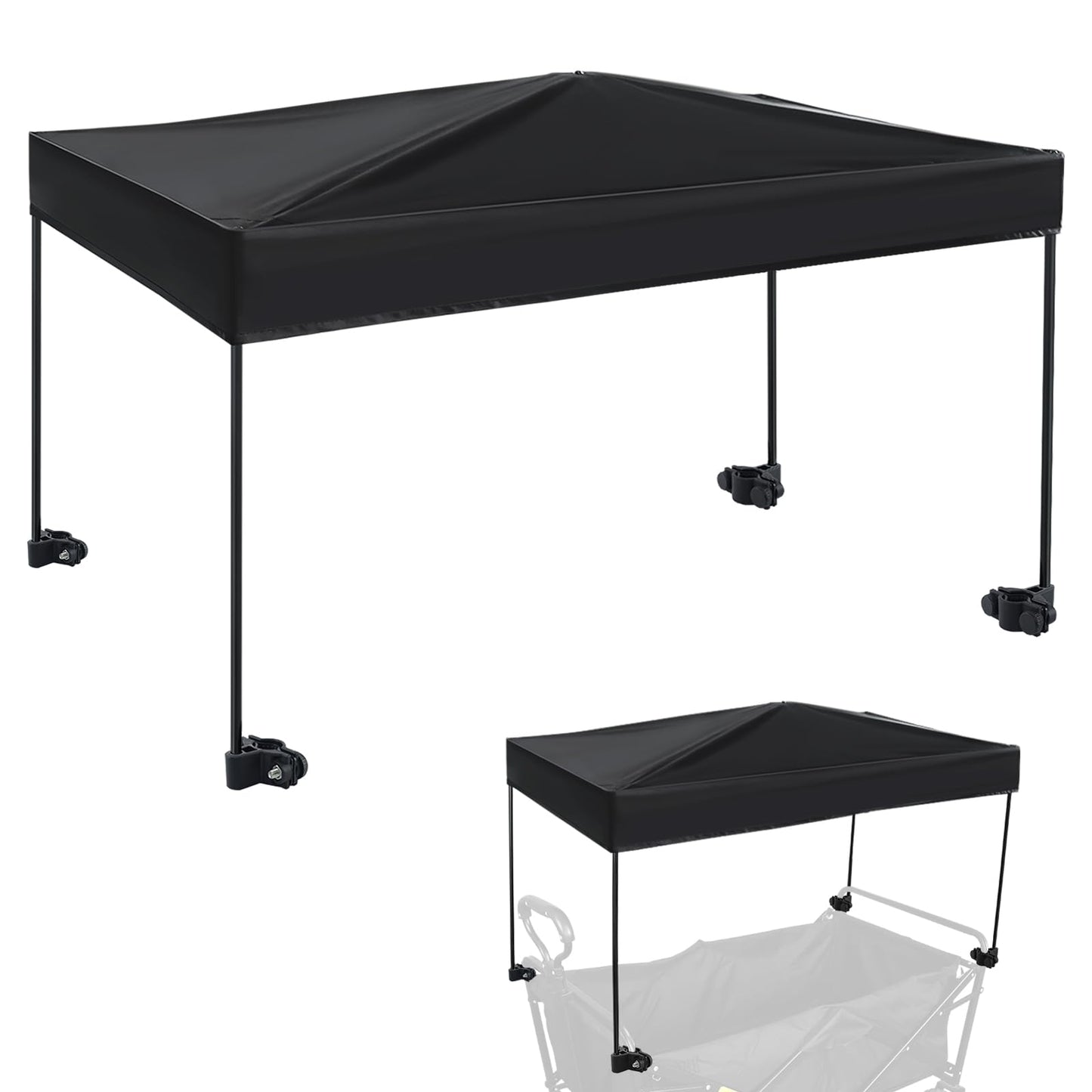 VOONKE Wagon Canopy Cover, Garden Portable Outdoor Push Awning, Stroller Canopy for Garden Wagon, Shopping, Camping, Fits Folded and Collapsible Wagons,22 × 40.9 Inches