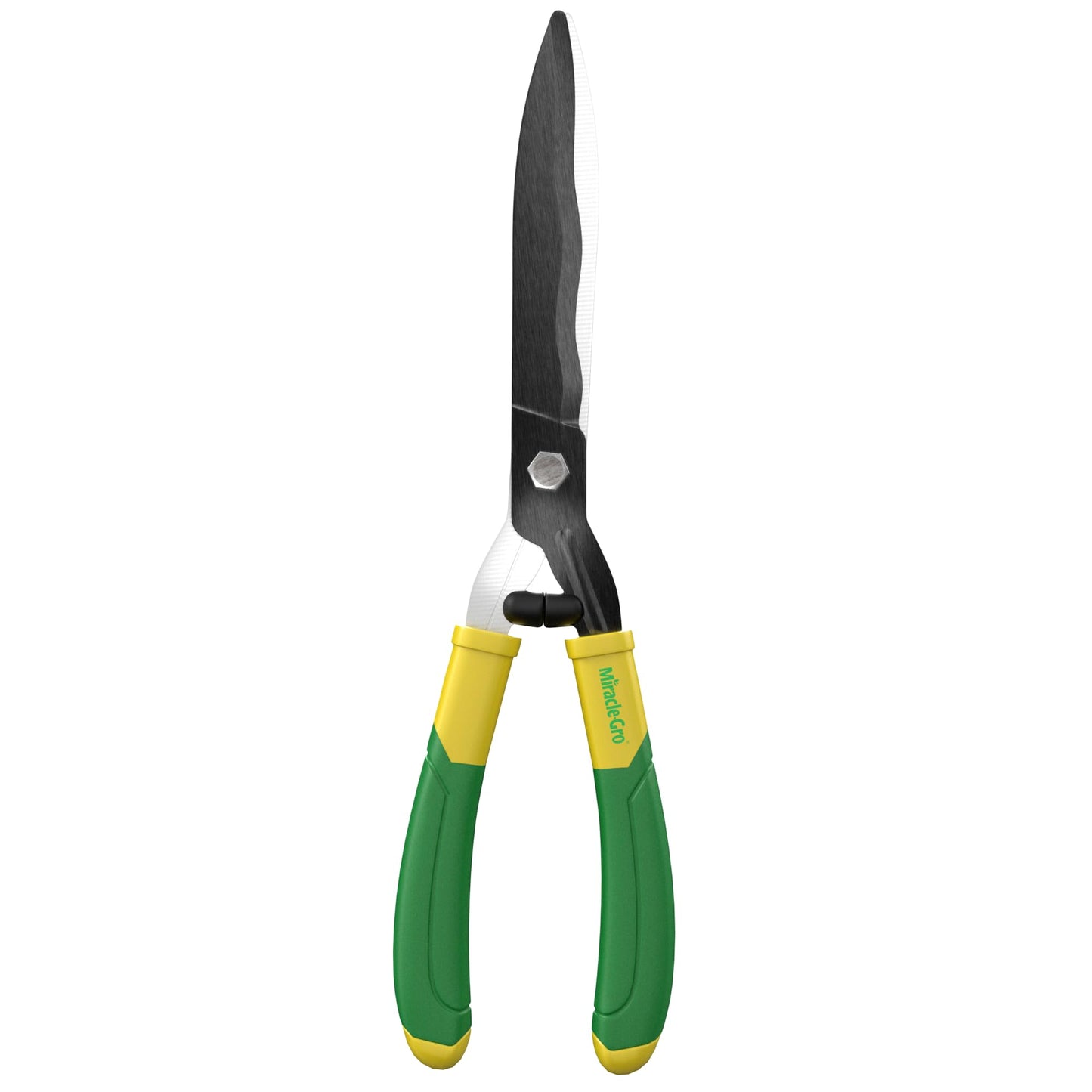 Miracle-Gro 18 in. Wavy Blade Hedge Shears – Lawn and Yard Tool with Sharp Carbon Steel Blades for Trimming Borders, Shaping Bushes, and Shaping/Trimming Hedges, Shrubs