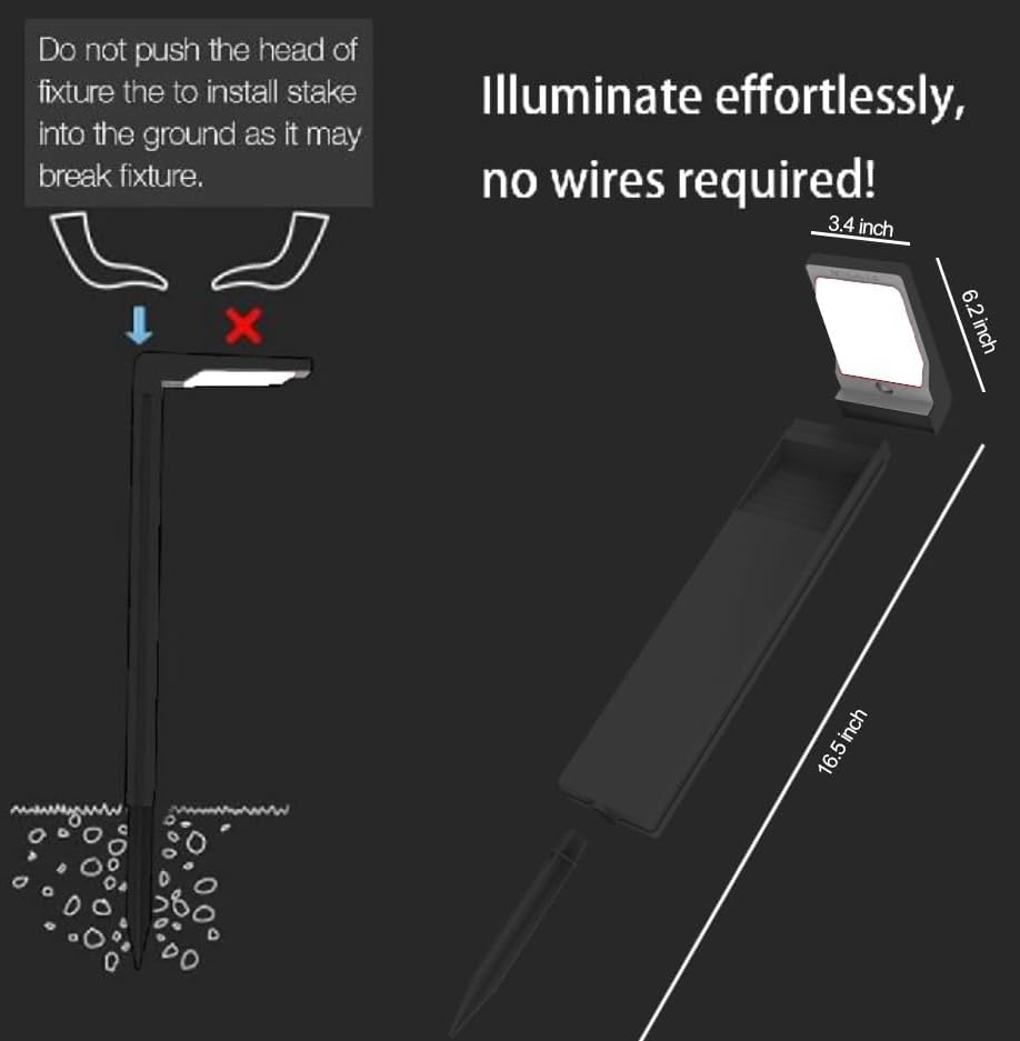 6 Pack Solar Pathway Lights, Dual Warm & Cool White Modes, Waterproof Outdoor Solar Path Lights for Garden, Lawn, Driveway & Walkway – Perfect for Backyard & Landscape Décor