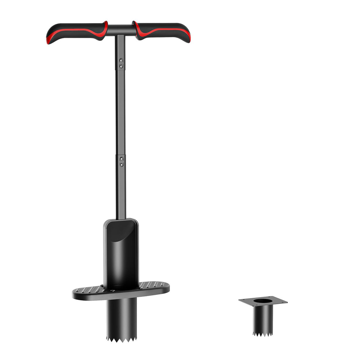 FLORA GUARD Long Handle Bulb Planter Tool, Dual Size 2.2” & 3.3” Hole Digger,Garden Sod Plugger,Grass Plugger Tool with Foot Pedal for Planting, Transplanting, Weeding, Digging for Tulips, Daffodils
