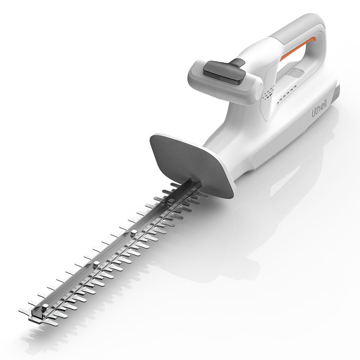 Litheli 20V Cordless Hedge Trimmer 15.7" (5/8" Cut), 3.75lbs Ultra-Lightweight Battery Powered Bush Trimmer with Hardened Steel Dual Action Blade, Portable Shrub Trimmer for Garden Yard & Branch
