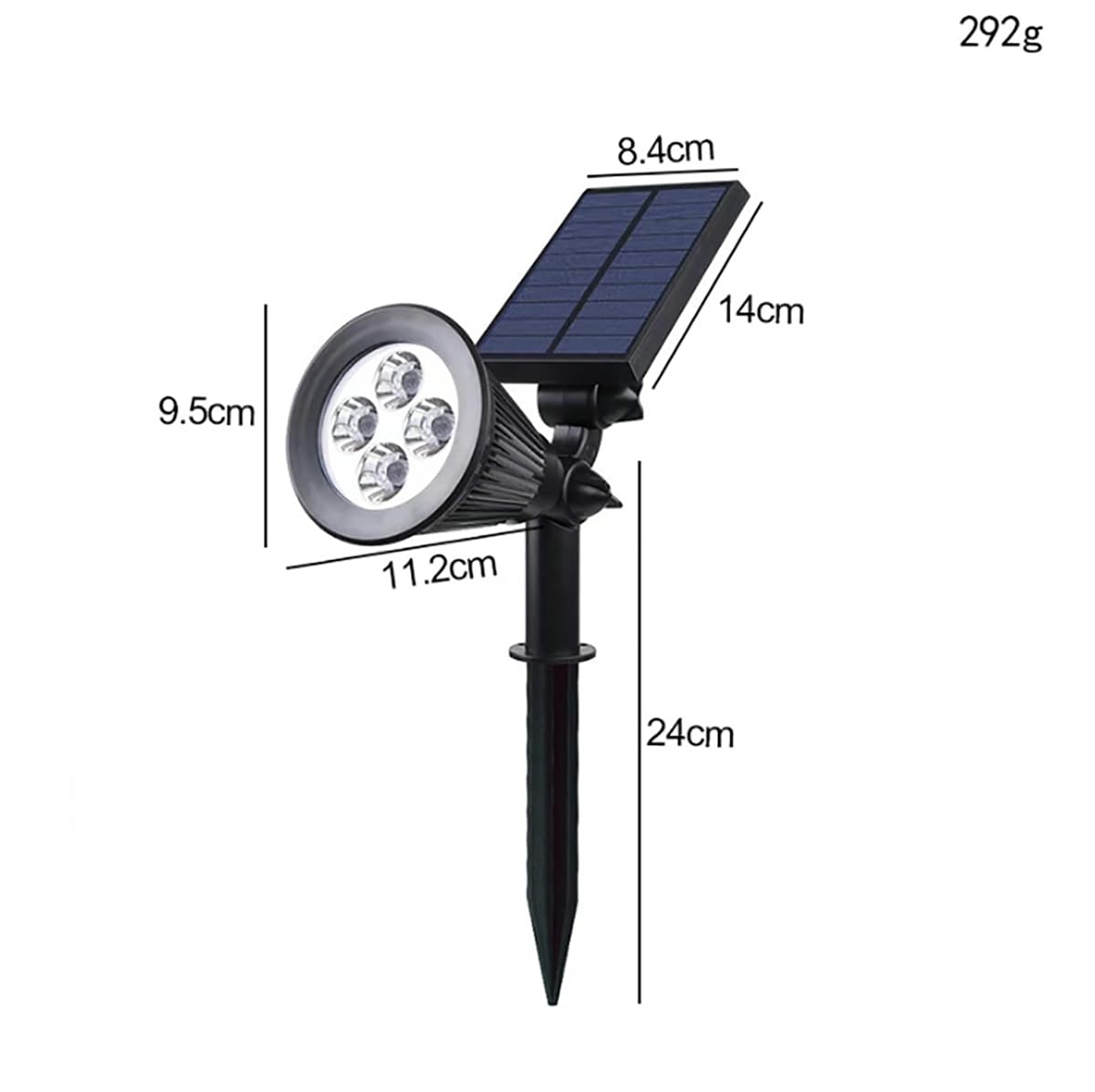 RBFVZCCB Waterproof Solar Power Lamp Light for Outdoor Plant