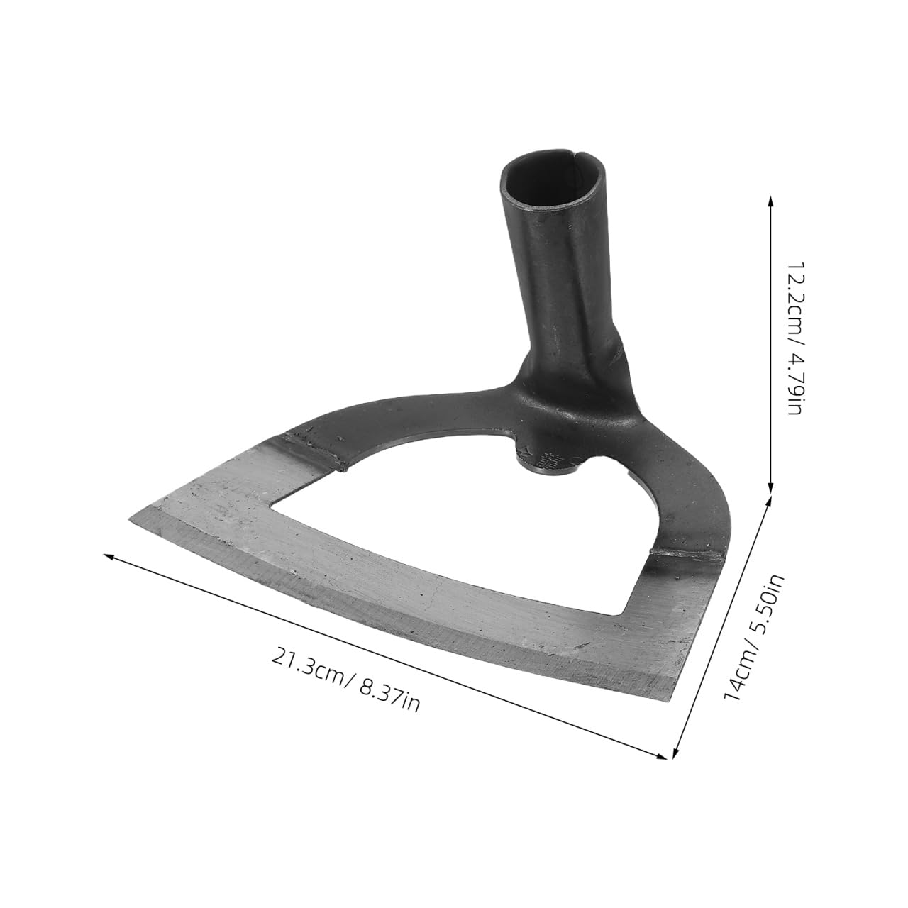 DOITOOL Heavy Duty Hollow Garden Hoe Tool 8.38In Handheld Weeding Rake for Backyard Farming Soil Loosening Tilling and Planting