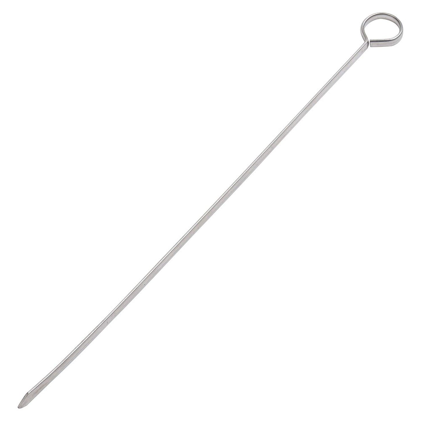 Blue Donuts 24 Pack Kabob Skewers for Grilling 12 Inch - BBQ Grill Grilling Accessories, Stainless Steel, Pack of 24