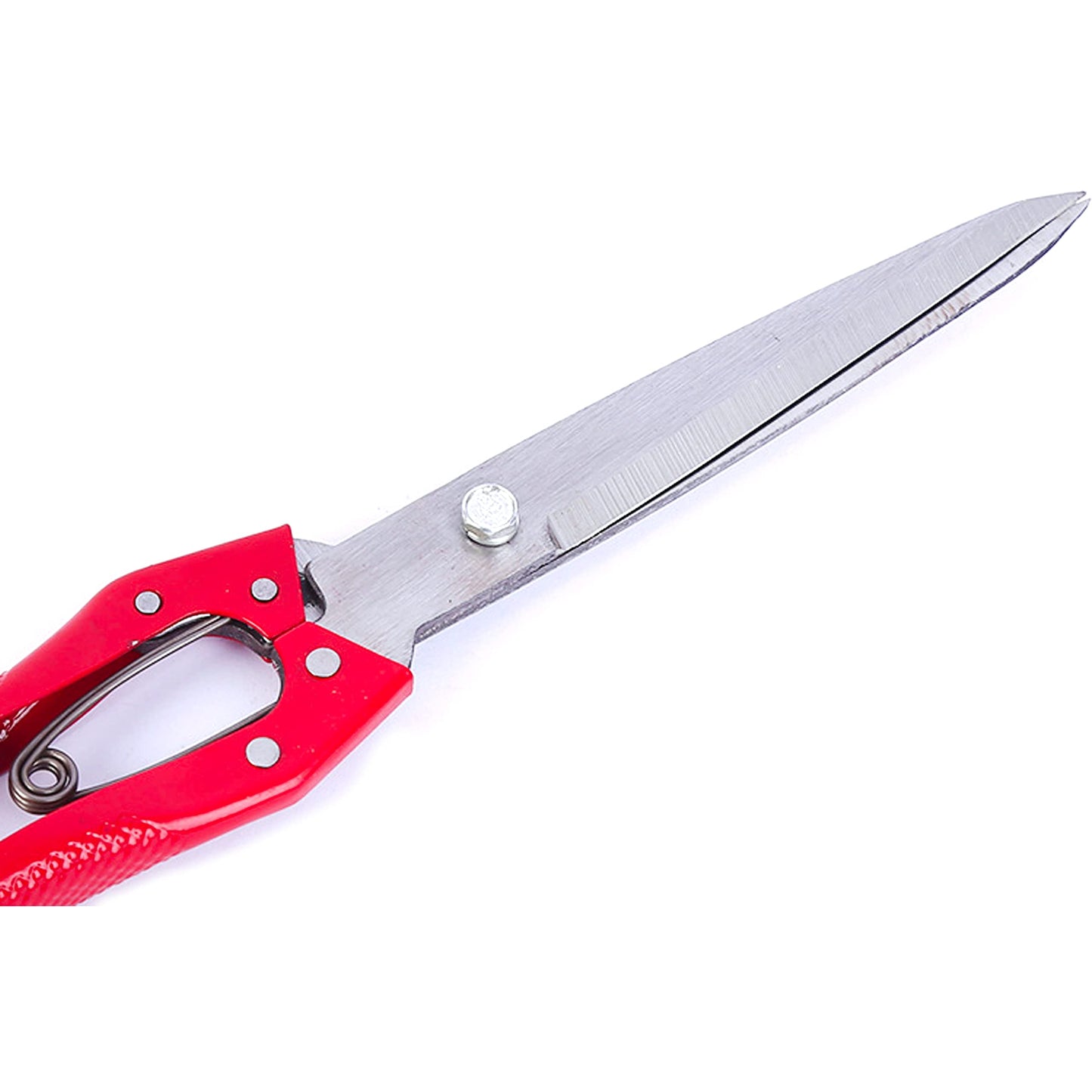 Grass Sheep Shear - Coated Wear-Resistant Handle, Manganese Steel Double-Edged, Strong Spring Suitable For Manual Shearing of Cow, Sheep, and Horse Hair (Red 12.6 inches)