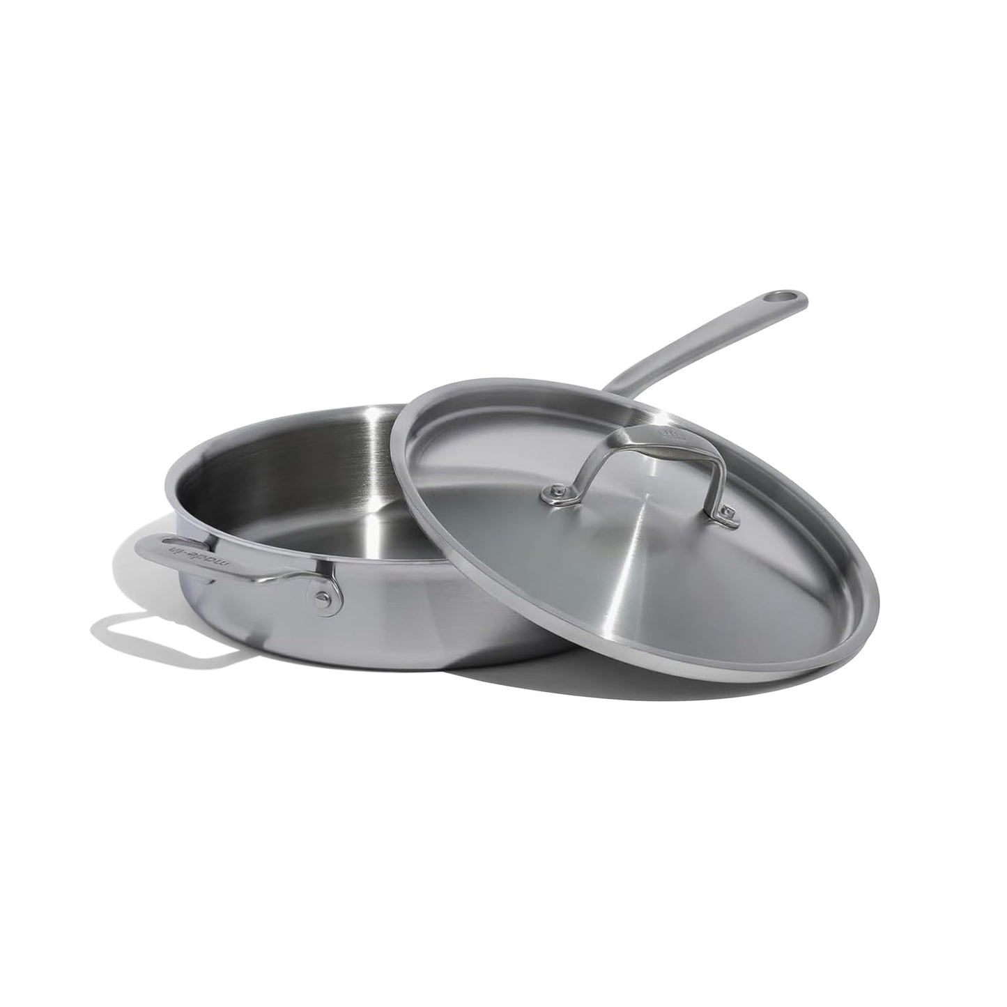 Made In Cookware | 3.5 Quart Stainless Steel Saute Pan | 5 Ply Stainless Clad | Professional Cookware | Induction Compatible | Crafted in Italy