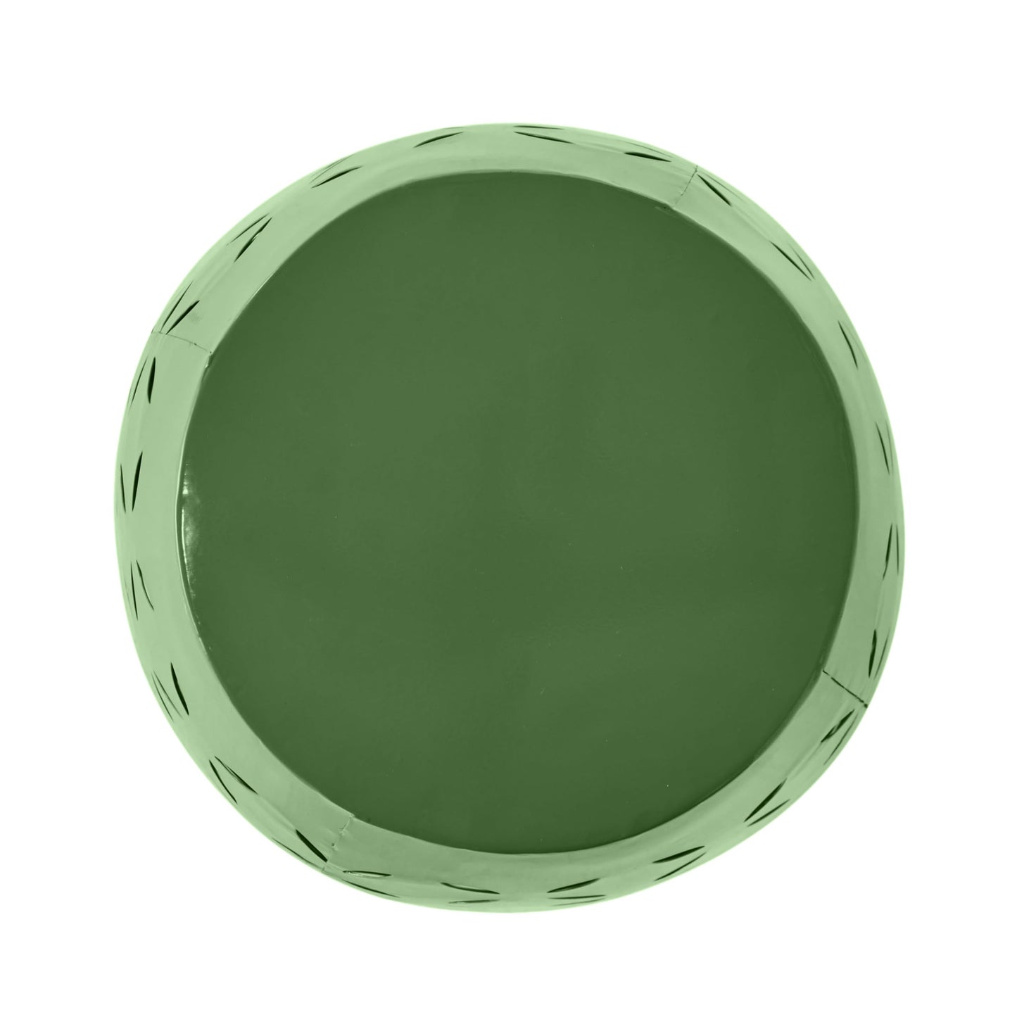 Christopher Knight Home Hayon 17.75'' Small Outdoor Side Table, Metal Outdoor Stool, Lace Cut Iron End Table, Hollow Drum Round Side Table, Decorative Garden Stool with Cutout Design, Green