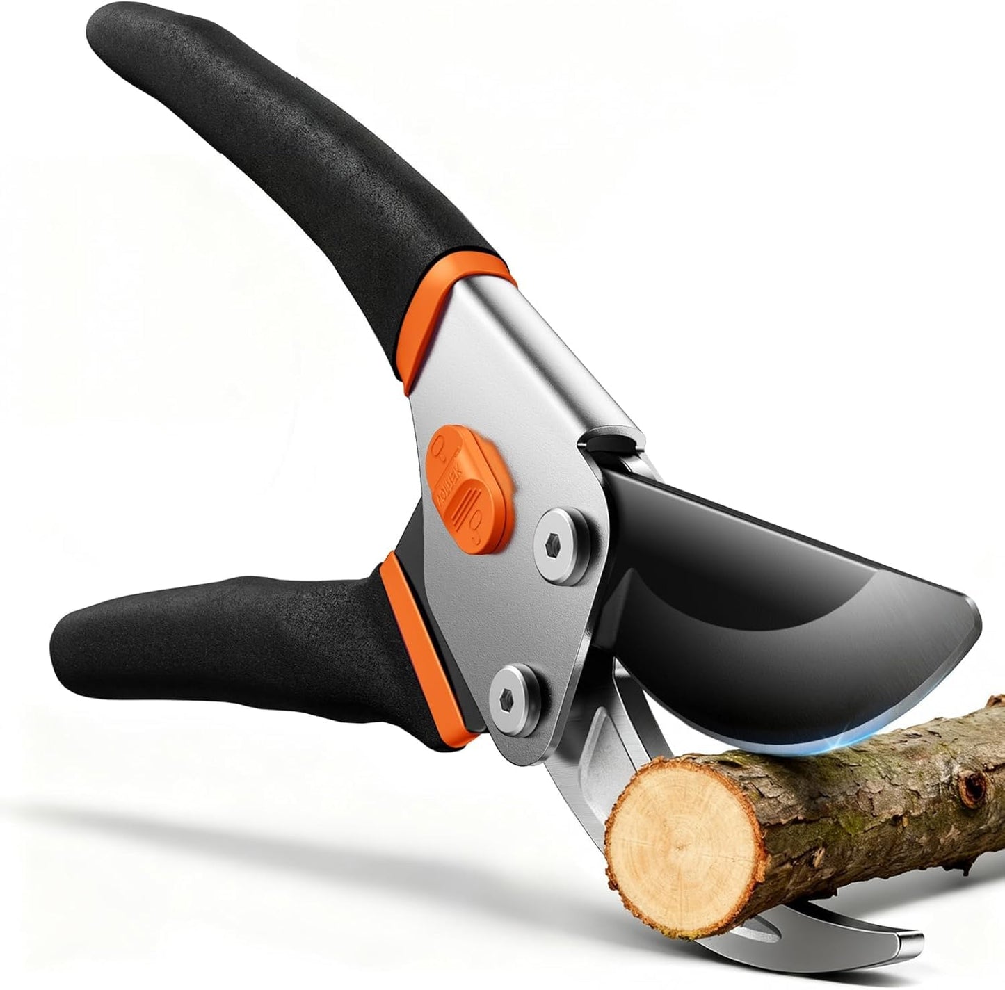 VOTREK® Pruning Shears, 8.5” Professional Garden Pruner with Jam-Proof Spring & Ever-Sharp SK5 Blade, Ergonomic Bypass Clippers for Rose, Tree Trimming, Heavy Duty Bonsai Scissor for Weak Hand