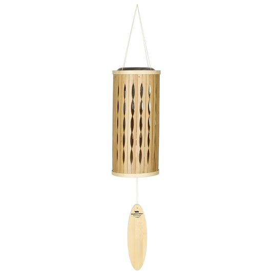 Woodstock Chimes Signature Collection, Aloha Solar Chime, 28'' Natural Decor Designs - Solar Chimes Wind Chimes for Outdoor, Patio, Home or Garden Décor (ACSN)