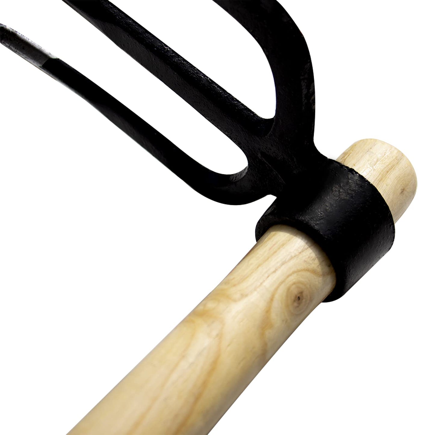 55-Inch Pure Solid Wood Replacement Handle for Garden Hoe Digging Spading, Surface Coated with Protective Paint, Clear Finish, Convenient and Durable (Spade & Fork Head Not Included)