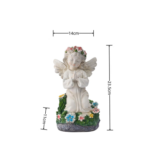 Pohabery Angel Garden Decor Statue Solar Angel Decorations for Yard Outdoor Decorations for Patio Gift for Mom