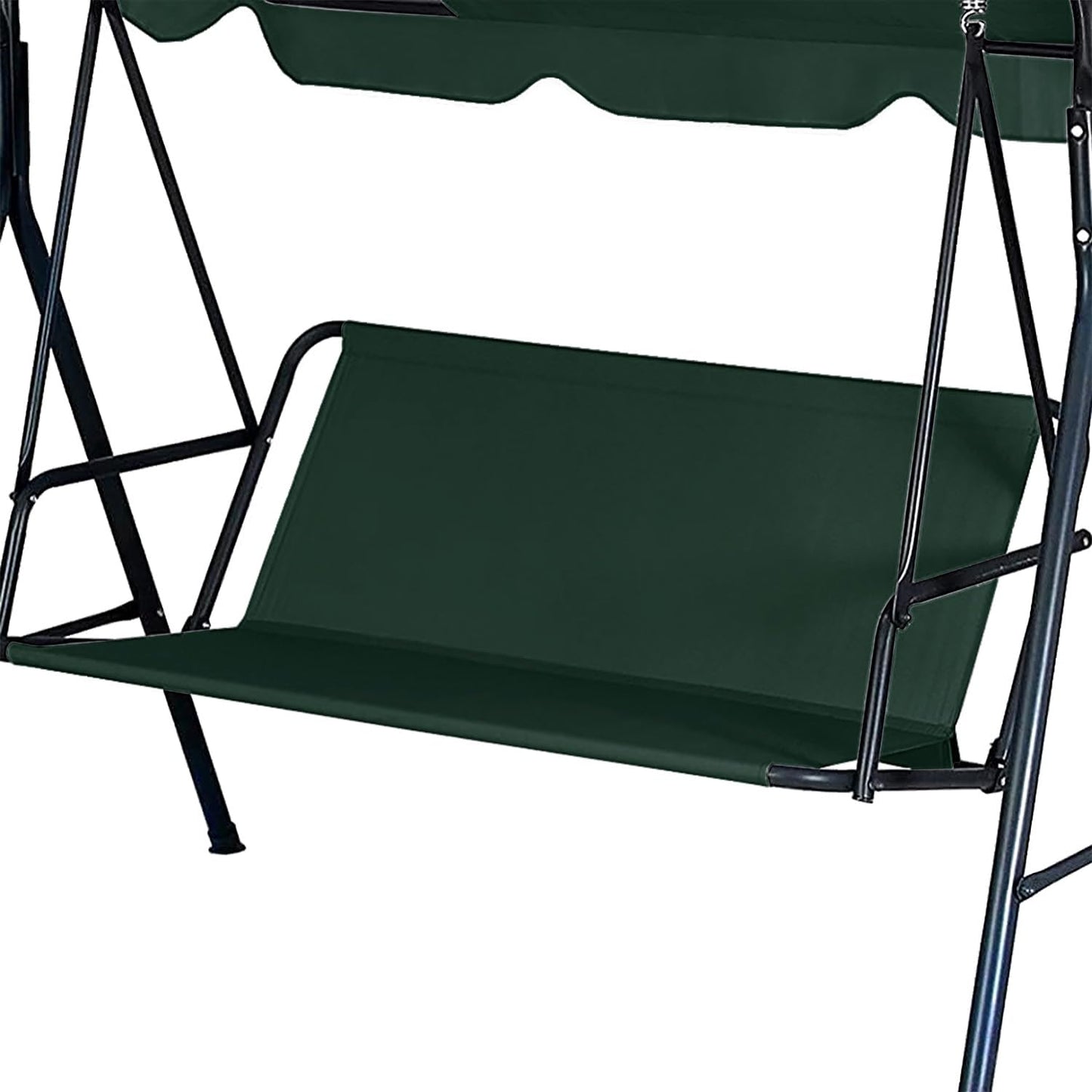 Swing Seat Replacement Covers for Outdoor Patio Swing 3 Seater 600D Upgraded Thicken Oxford Waterproof Fabric Porch Swing Chair Cushion Covers (Dark Green, 58.3x19.5x19.5 inches)