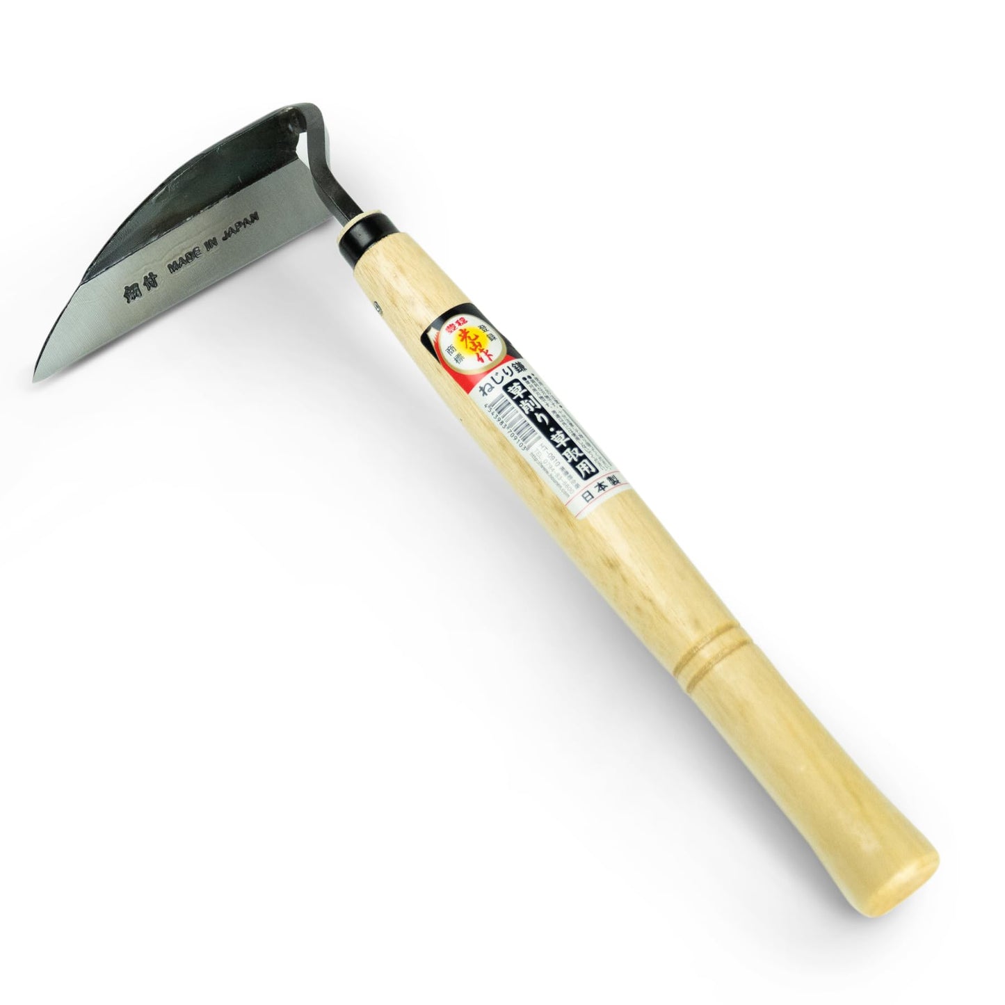 Japanese Weeding Sickle, Hand Weeder Tool for Surface Weed Removal, Tight Spaces and Light Grass Cutting, Made in Japan by HONEN