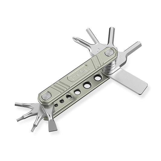 SMALLRIG Universal Folding Tool Multi-Tool for Videographers, Tool Set with Nine Functional Tools Included - TC2713