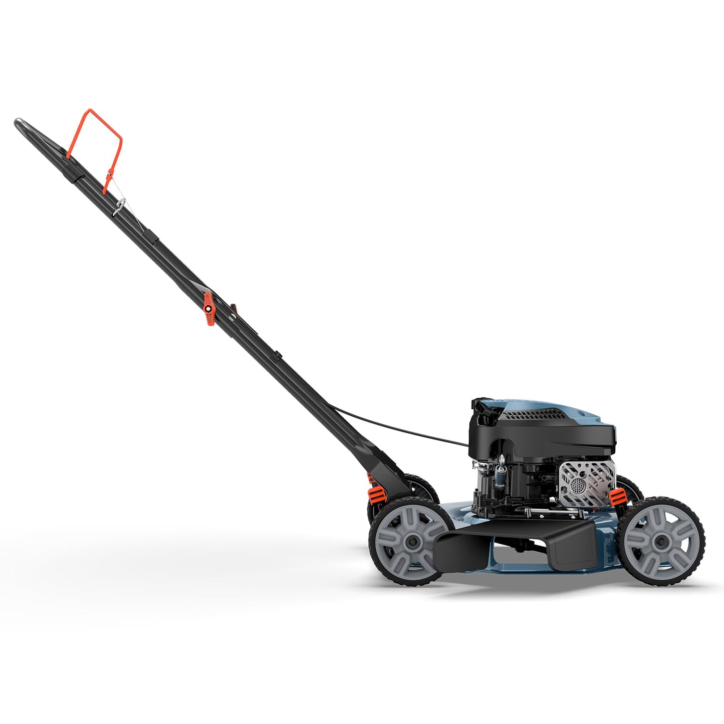 SENIX 144 cc Gas Lawn Mower, 20 inch 4-Cycle Push Mower, Side Discharge, 5 Position Cutting Height Adjustment, Low Noise & Fuel-Efficient for Lawn, Yard and Garden (LSPG-L5)