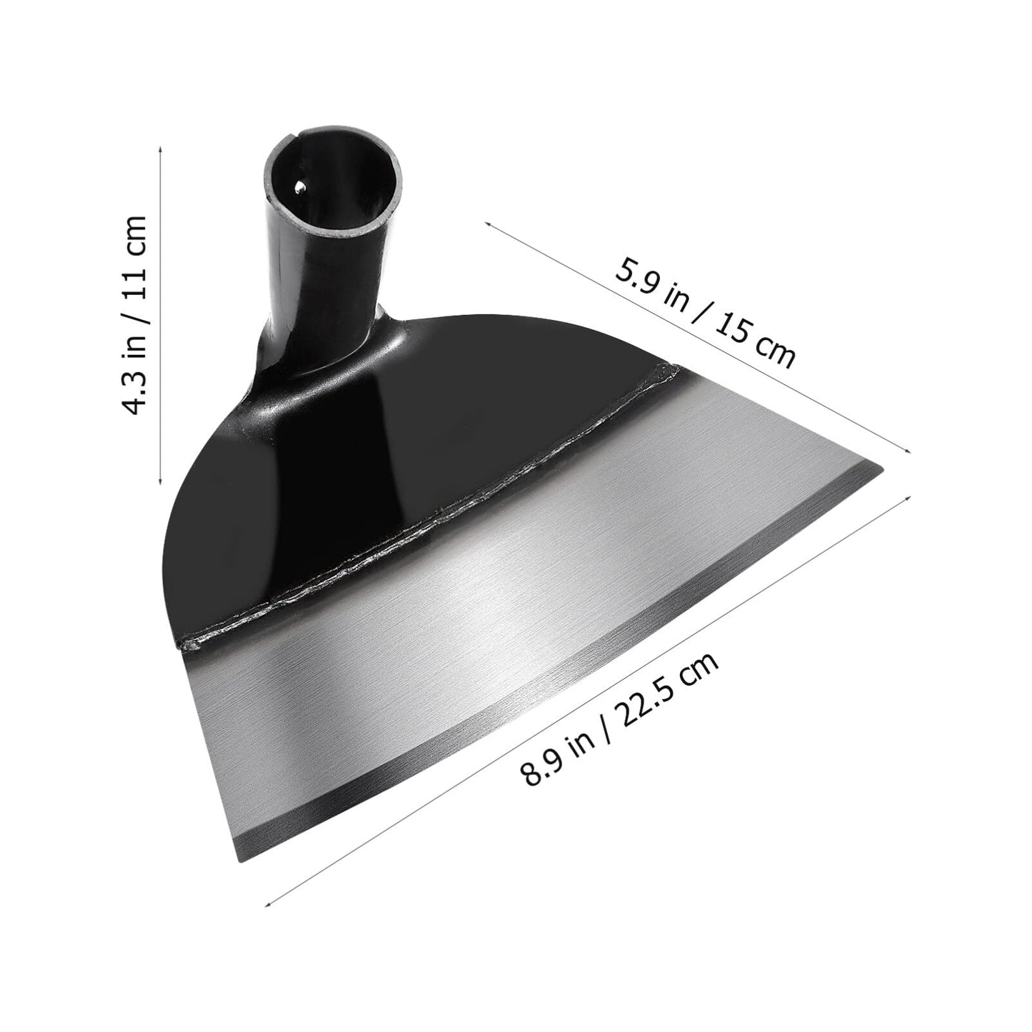 YARNOW Steel Garden Hoe Head Replacement for Weeding Digging Loosening Soil Heavy Duty Hand Hoe Garden Tool Accessory 9.25 X 5.90 X 4.33 Inch Without Handle