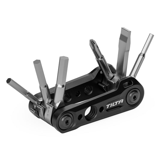 Tilta Multi-Functional Mini Tool Kit | Features Allen Keys and Screw Drivers | Compact & Lightweight | Compatible with Most Cages & Camera Systems (Black) TA-MMT-B