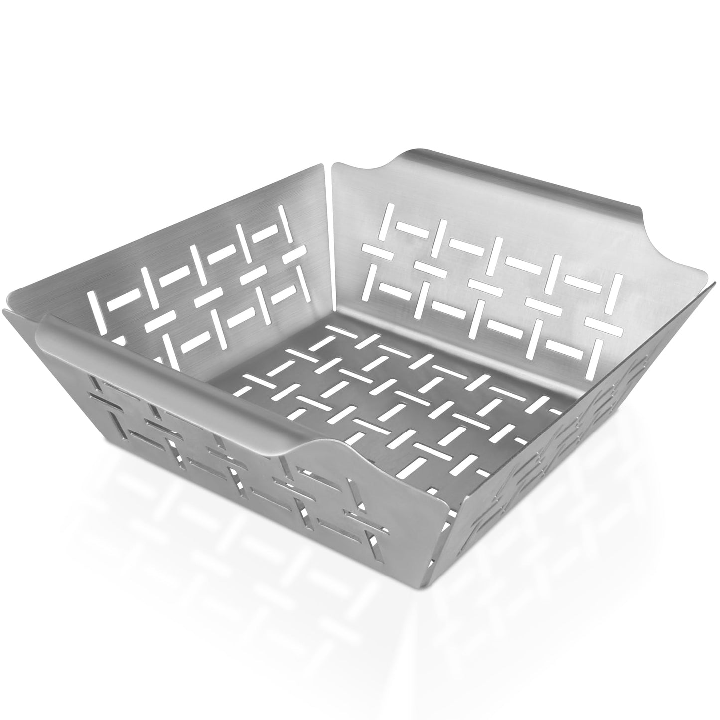 Grill Basket for Veggies, 7" Grilling Basket Replacement for Weber Grills Basket, vegetable Grilling Baskets for Weber Outdoor Grill Accessories, Stainless Steel Baskets for Veggies Fish Meat Food Camping