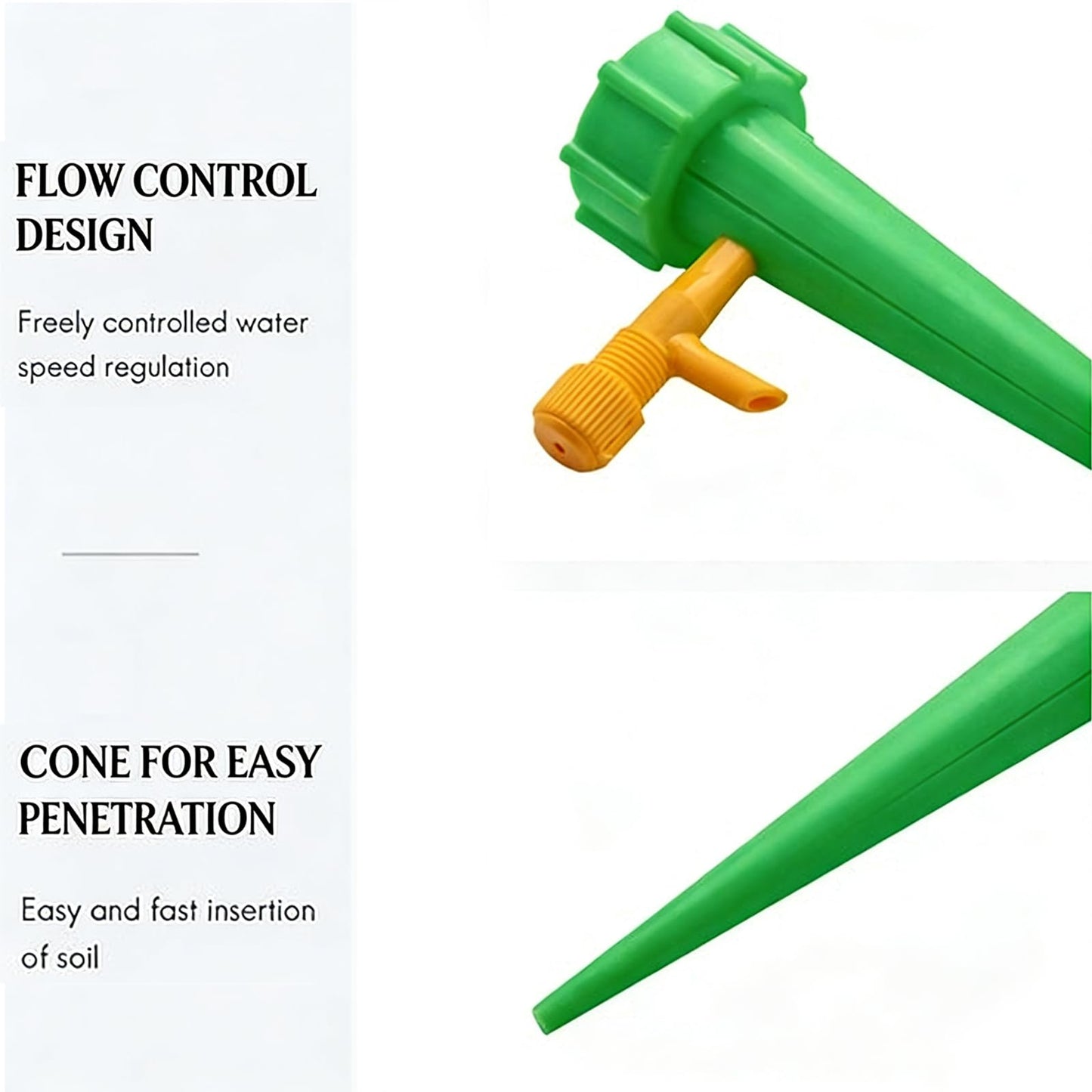 22pcs Plant Self Watering Insert Spikes Device Indoor,Automatic Water Control System with Slow Release Valve,Adjustable Water Volume Drip Irrigation Control System,Enjoy Your Vacation