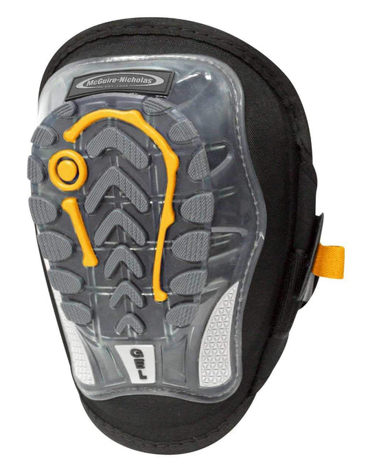 McGuire-Nicholas Stabilizer Shock Absorbing Heavy Duty Gel Foam Protective Knee Pads, Work Knee Pads for flooring, construction, working, gardening, and cleaning., clear,yellow,black