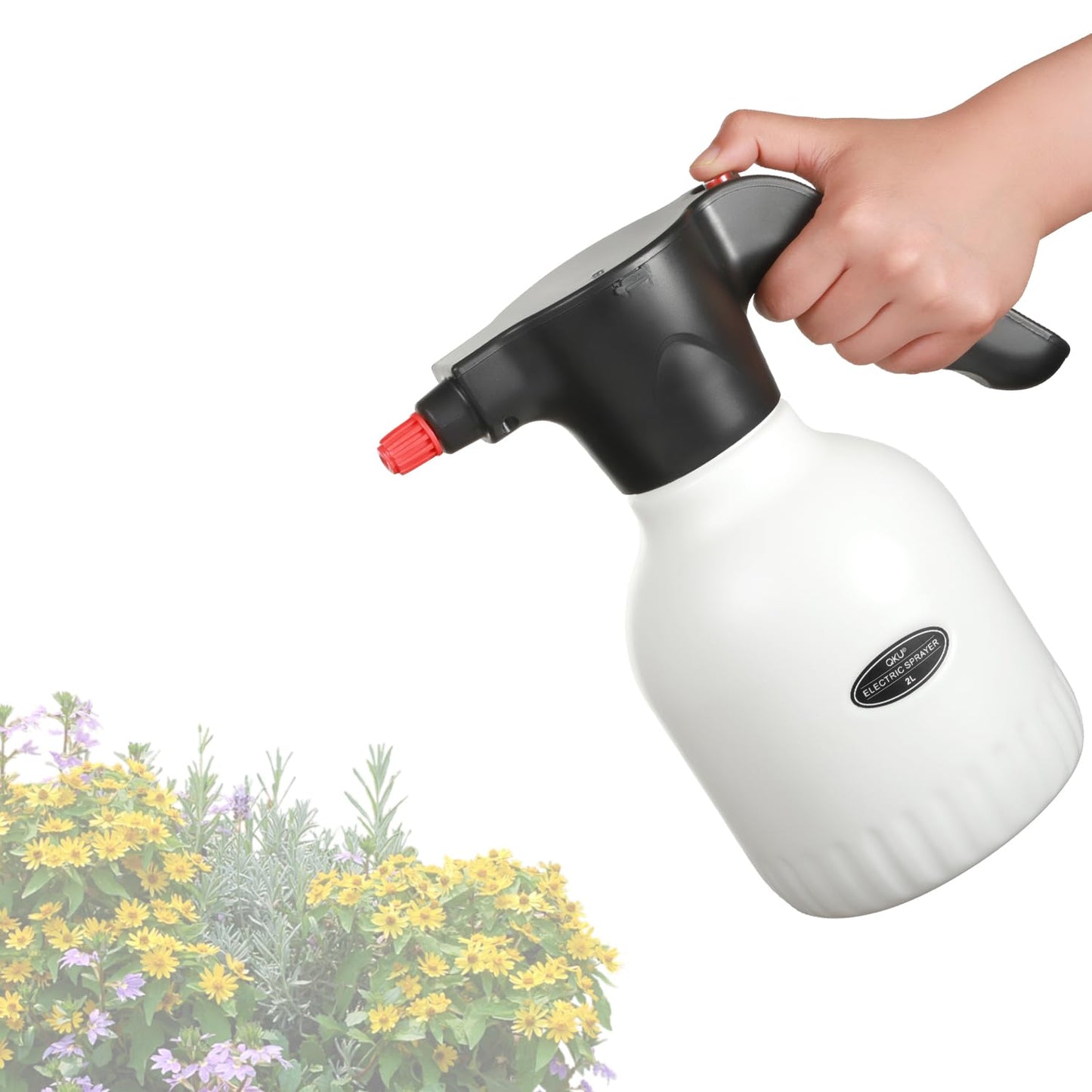 Electric Spray Bottle, 2L/0.5 Gallon Plant Sprayer, Pump Sprayer with Adjustable Nozzle, Suitable for Indoor Plant Watering, Fertilization, Gardening & Cleaning