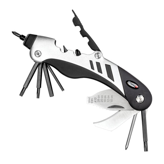 Real Avid Gun Tool - 18 in 1 Gunsmithing Shotgun & Rifle Multitool - Bit Driver, Torq Bits, Choke Tube Wrench, Allen Wrench, Scope & Punch Tool