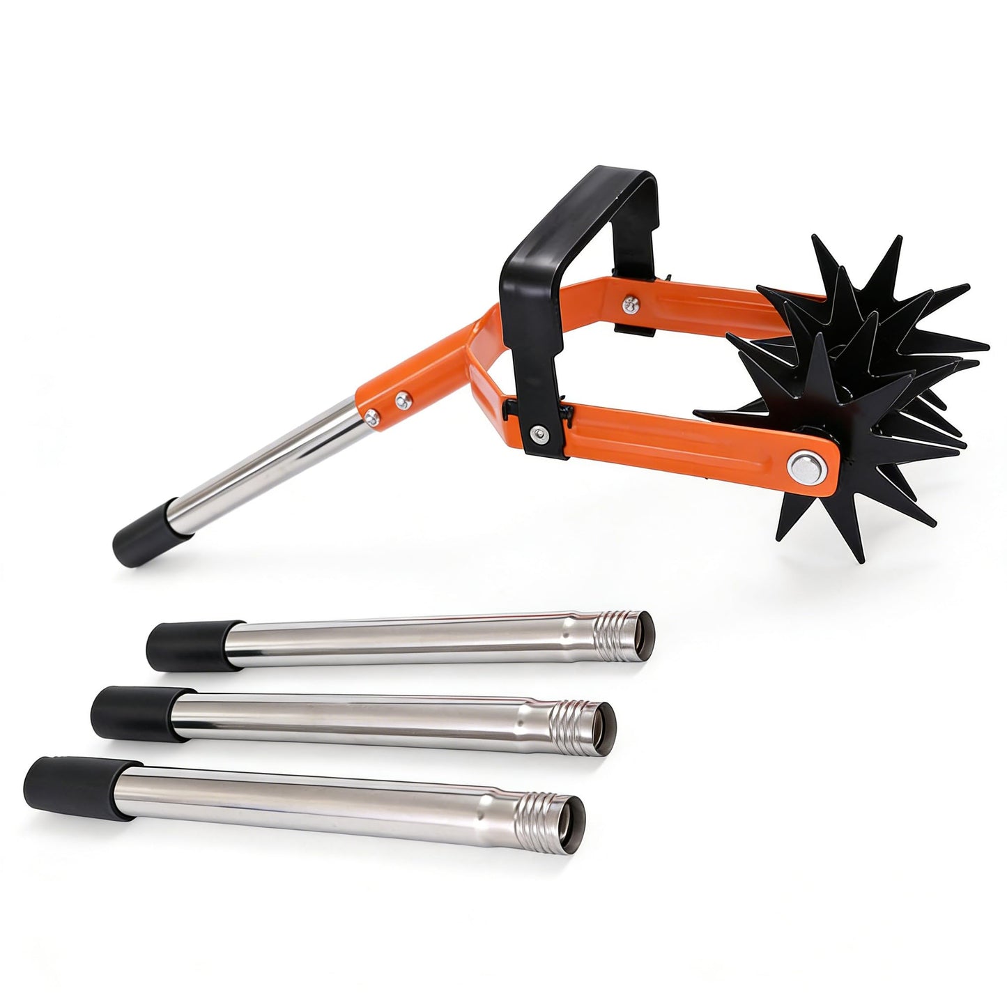 Manual Lawn Cultivator Tool | Garden Hand Tiller & Soil Aerator for Lawn Repair, Soil Loosening, Grass Reseeding & Weed Control
