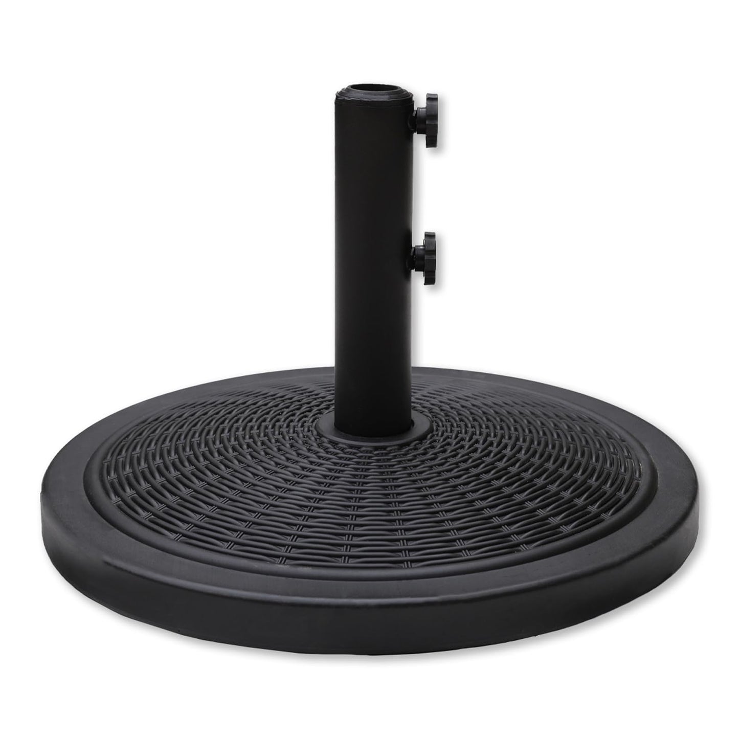 C-Hopetree 33 lb Heavy Duty Round Patio Base Stand for Outdoor Market Table Umbrella, Black