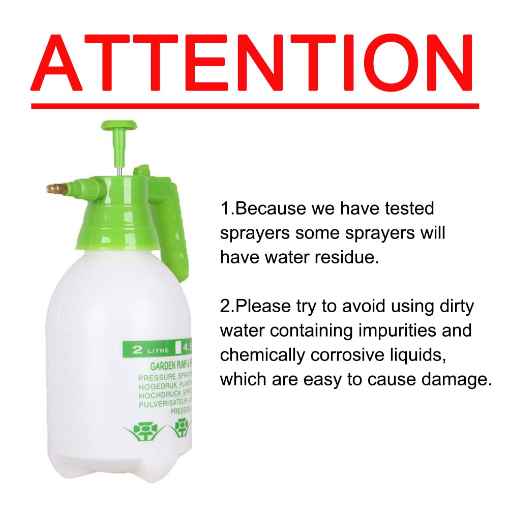 Joywayus 68oz Garden Pump Sprayer Portable Yard & Lawn Sprayer for Spraying/Watering/Home Cleaning/Car Washing 0.5 Gallon