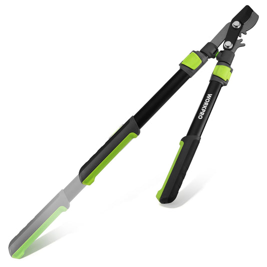 WORKPRO Extendable Bypass Lopper for Gardening, 25-37" Branch Cutter with 1.5" Cutting Capacity, Heavy Duty Pruning Shear Featuring Gear System for Tree Trimming, Tree Cutter Handheld with SK5 Blade
