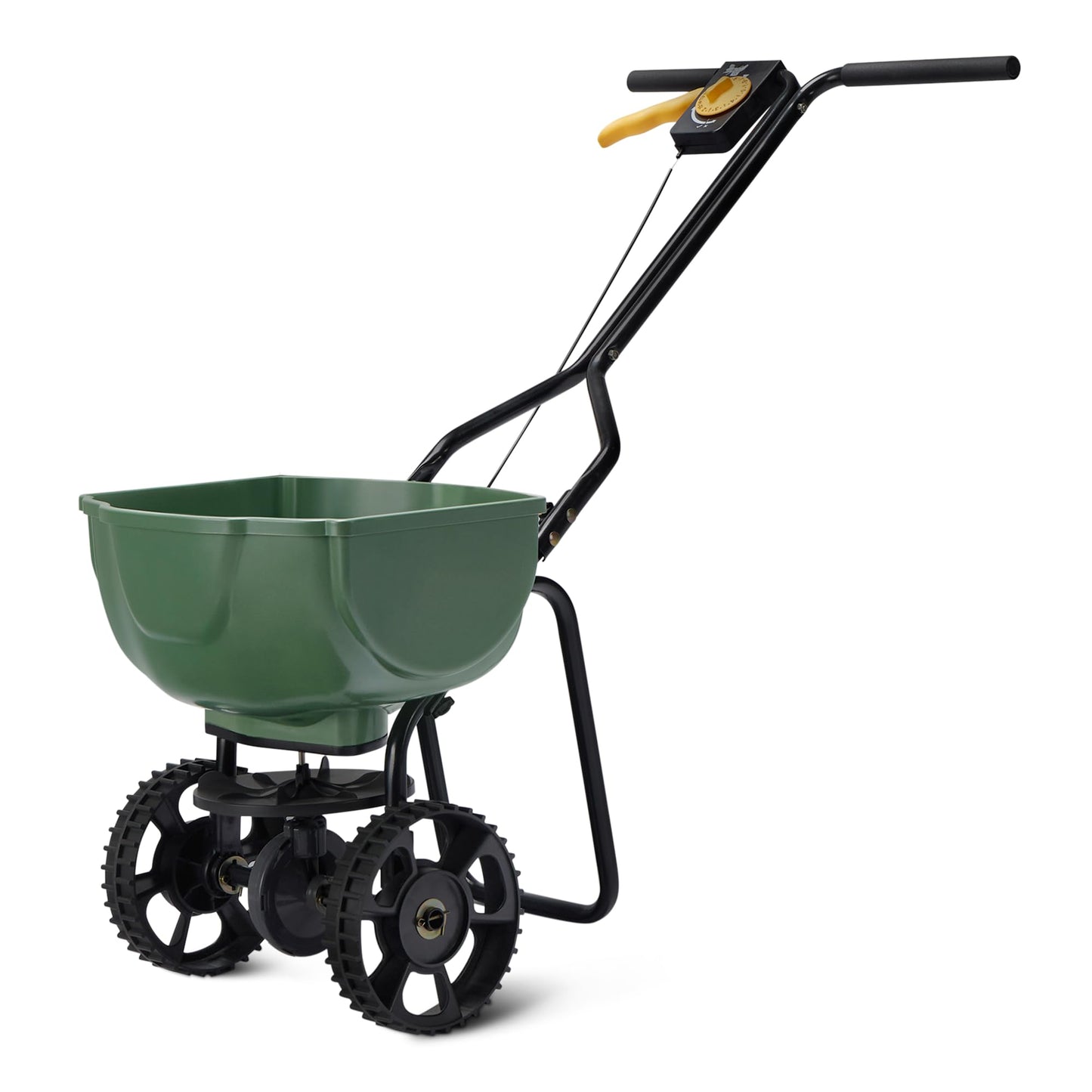 Amazon Basics Fertilizer Spreader for Lawn, 33 Pounds, 0.53 Cubic Feet, All Season, 1-Pack