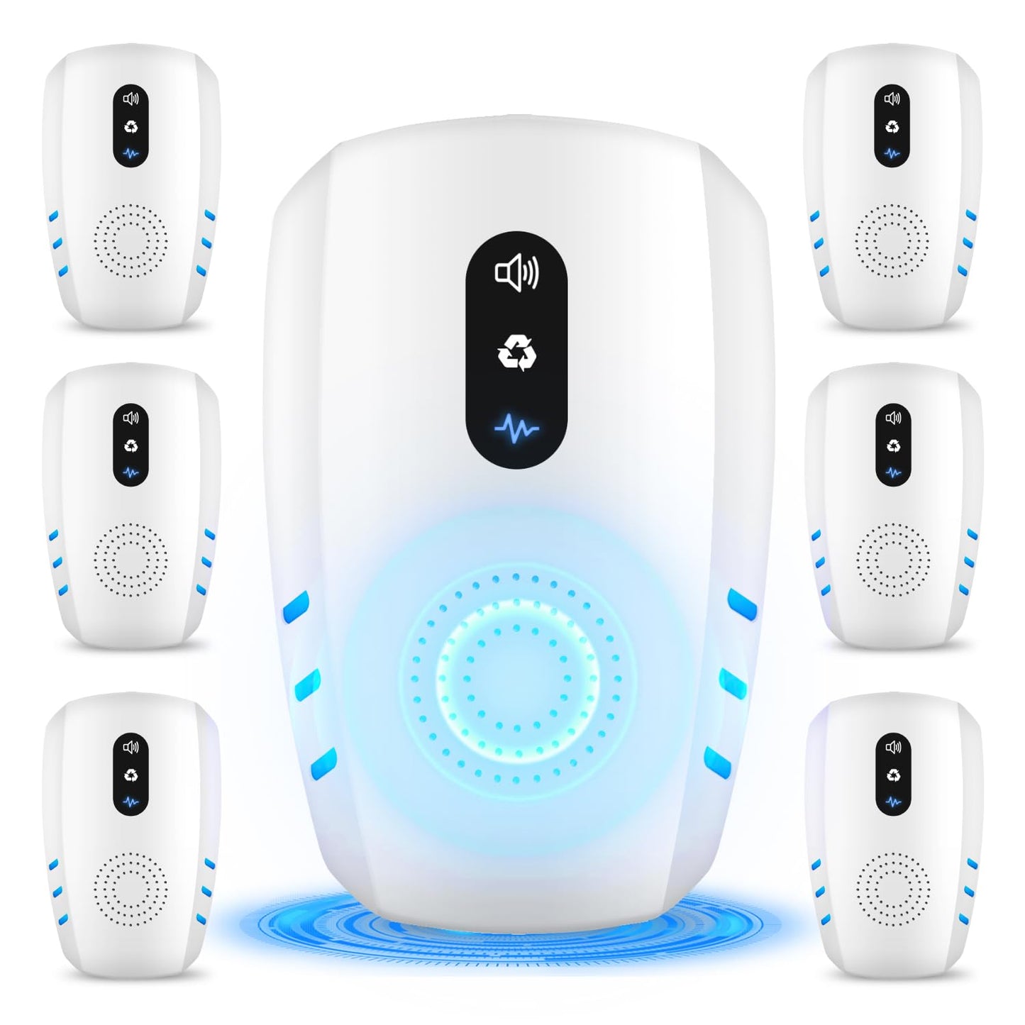 2026 Cvtayn Upgraded Ultrasonic Pest Repellent Indoor Repeller, Mouse Traps, Repellent Roach, Mouse, Bugs, Mosquito, Mice, Spider, Ant, Rodent Repellent Ultrasonic Plug in, 3 Mode Switching, 6 Packs