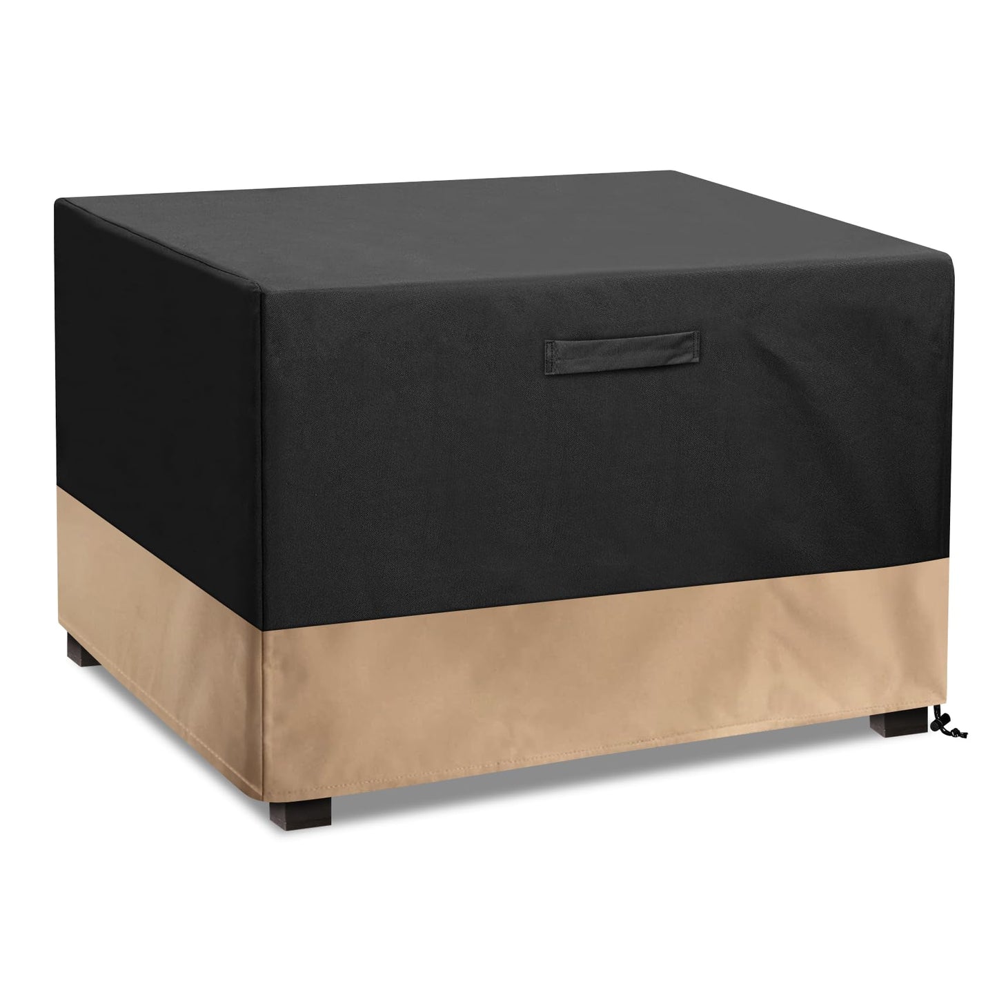 Stanbroil 42-Inch Square Fire Pit Cover, Waterproof Patio Cover for Outdoor Fire Pit Table, Fire Bowl, Patio Furniture, Waterproof, Black