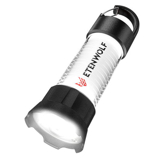 ETENWOLF 2-in-1 Lantern and Flashlight,6 Modes 1000LM Rechargeable Camping Light,5000mAh Super Bright Flashlight with UV,Waterproof Portable Tent Light for Camping,Emergency Light,Power Outage
