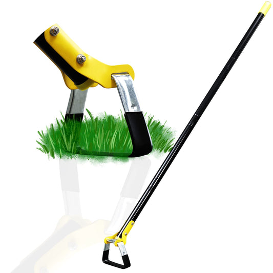 DonSail Hoe Garden Tool - Scuffle Garden Hoes for Weeding Gardening Long Handle Heavy Duty - Adjustable Weeding Loop Stirrup Hoe 30-70 Inch Black
