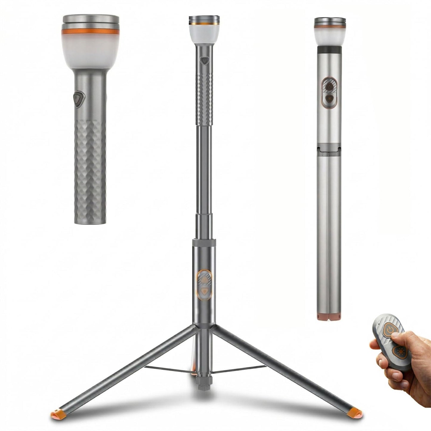 Neoglint Telescopic Camping Light, 800LM Collapsible Rechargeable Camping Lantern with Stand, Magnetic Base & USB Battery, IP65 Waterproof Portable Tent Light with Remote for Outdoor Survival