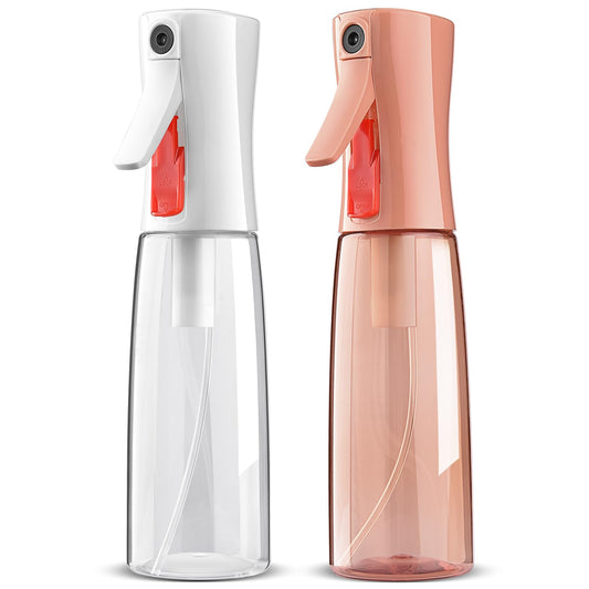 Bepkac Continuous Spray Bottle for Hair – Fine Mist Water Mister, Empty Spray Bottles – Recycled Hair Misting Sprayer for Styling, Cleaning, Plants, Barbers, Salons & More – 2pk 6.1 OZ