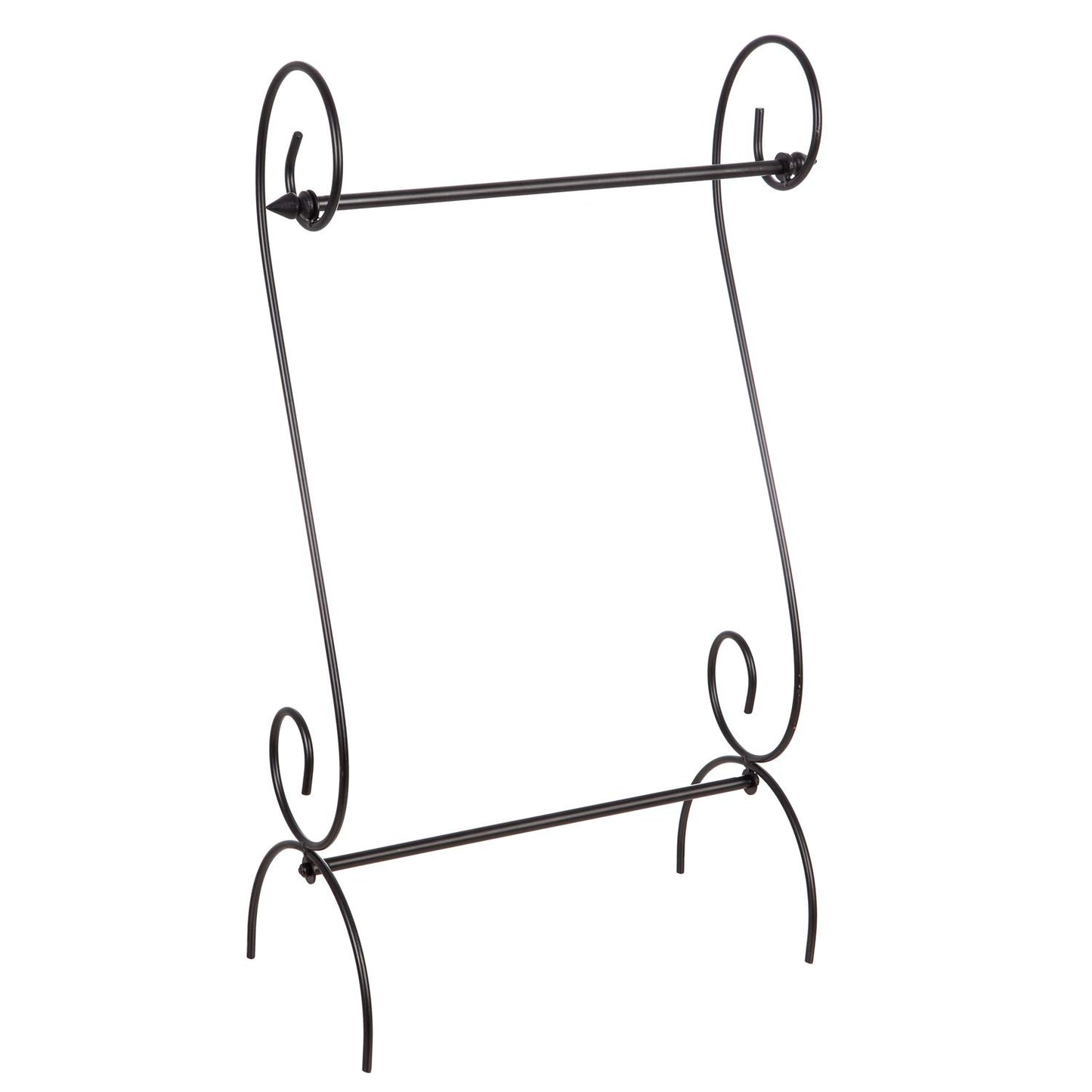 Evergreen Scroll American Garden Flag Stand | Premium Metal Iron Flag Holder Stand | Fits 12x18 Garden Flags for Outside | Weatherproof Outdoor
