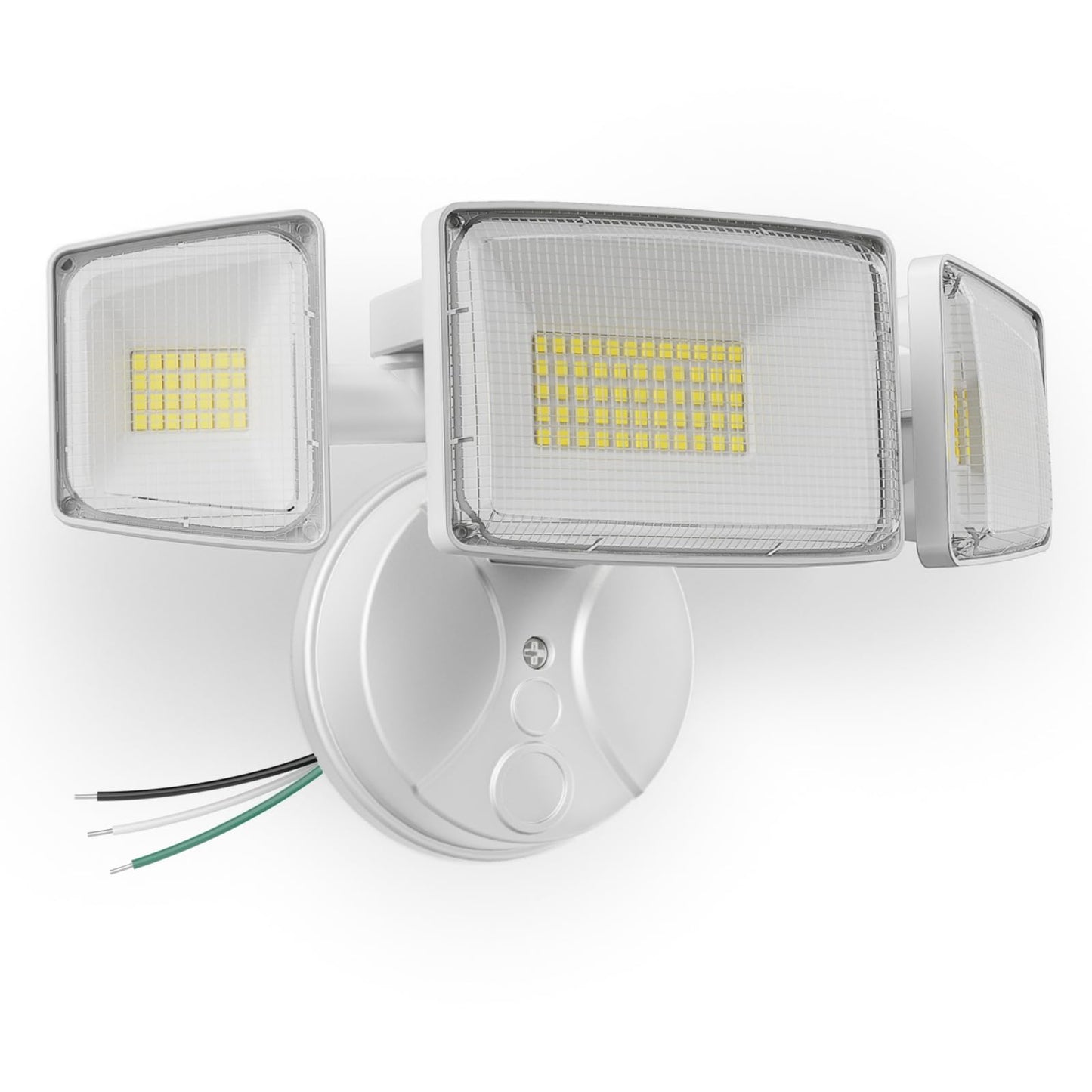 Onforu 100W 11000LM Flood Lights Outdoor, Brightness Security LED Flood Lights with 3 Adjustable Heads, Switch Controlled, IP65 Waterproof 6500K Outside Exterior Flood Light for Yard Garage Eave Patio